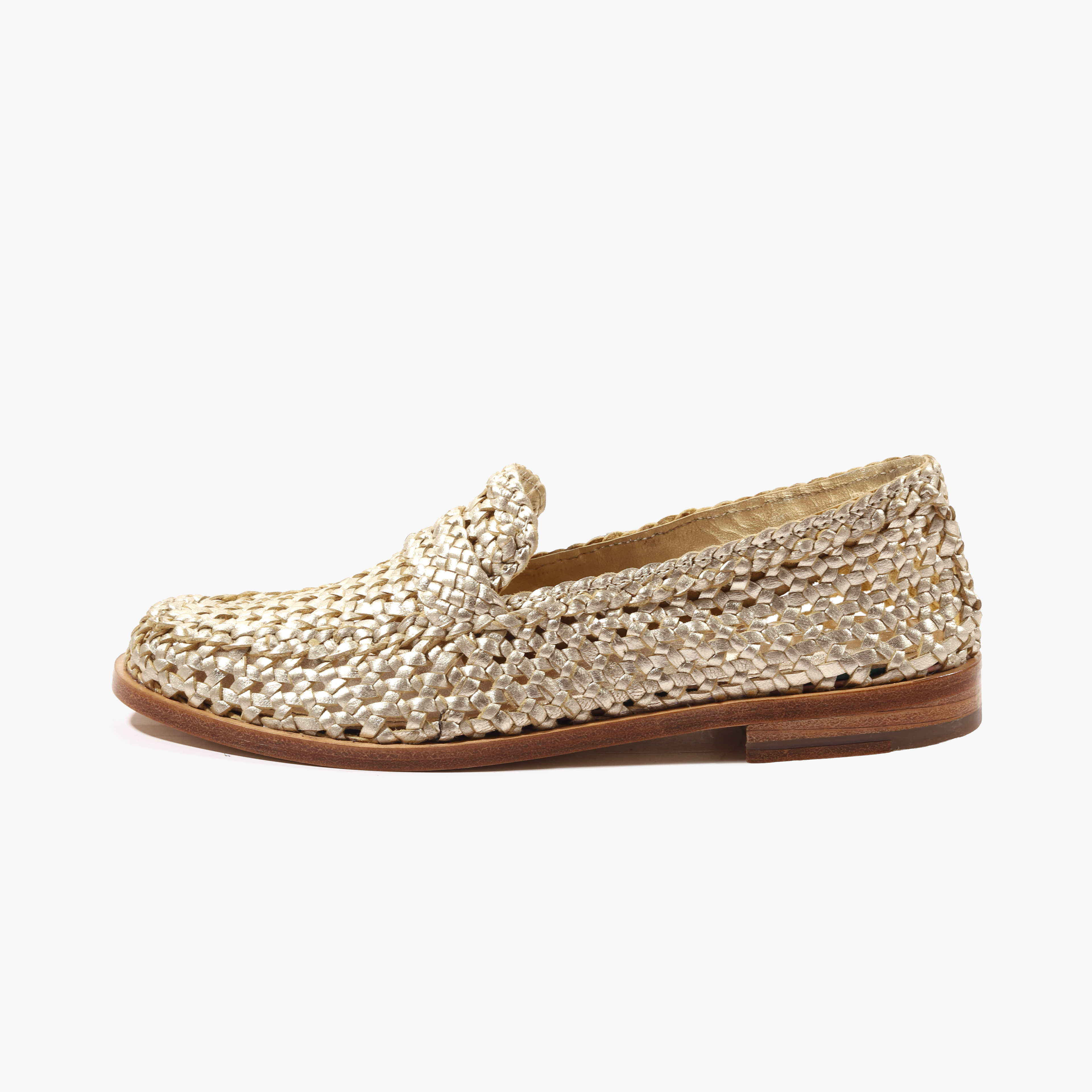 Mocassino Moon Chair Woven Lamè